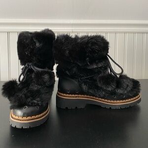 Sam Edelman Black Faux Fur boots